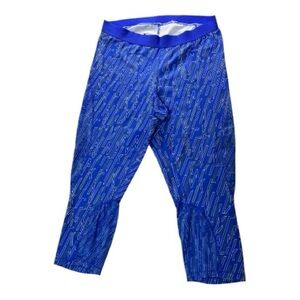 Nike Blue Patterned Running Leggings